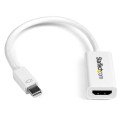 StarTech.com Adattatore Mini DisplayPort a HDMI Attivo 2.0 4K 30Hz - Convertitore Video mDP 1.2 a HDMI - Dongle Mini DP o Thunderbolt 1/2 Mac/PC a HDMI per Monitor/TV/Display - Bianco