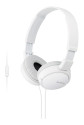 Sony MDR-ZX110AP Auricolare Cablato A Padiglione Musica e Chiamate Bianco