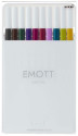 Uni-Ball Emott evidenziatore 10 pz Blu, Marrone, Verde, Grigio, Viola, Rosso, Viola, Giallo