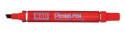 Pentel N 60 marcatore permanente Punta smussata Rosso 12 pz