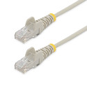 StarTech.com Cavo di Rete Ethernet Snagless CAT6 da 1m - Cavo Patch antigroviglio slim RJ45 - Grigio