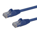 StarTech.com Cavo patch antigroviglio UTP RJ45 Cat6 Gigabit blu 0,5m - Cavo patch 0,5 m