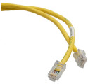 Panduit NetKey, Cat6, 10m cavo di rete Giallo U/UTP (UTP)