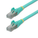 StarTech.com Cavo Ethernet CAT 6a - 10m - Acqua - Cavo di rete LAN Low Smoke Zero Halogen (LSZH) - 10GbE 500MHz 100W PoE++ - Filo/Cavo patch schermato S/FTP con spinotto RJ45 antigroviglio e rilievi di trazione