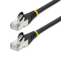 StarTech.com Cavo Ethernet CAT 6a - 10m - Nero - Cavo di rete LAN Low Smoke Zero Halogen (LSZH) - 10GbE 500MHz 100W PoE++ - Filo/Cavo patch schermato S/FTP con spinotto RJ45 antigroviglio e rilievi di trazione