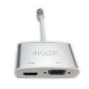 Nilox MiniDP M - VGA/HDMI F 0,1 m Mini DisplayPort HDMI + VGA (D-Sub) Grigio