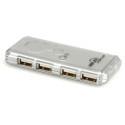 ROLINE USB 2.0 Notebook Hub 480 Mbit/s Argento