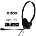 Nilox CHAT LIVE 2 Cuffie In-ear Musica e Chiamate Nero