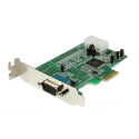 StarTech.com Scheda Seriale PCI Express con 1 Porta - Controller PCIe RS232 - 16550 UART - Scheda Seriale di Espansione DB9 a Profilo Basso - Compatibile Windows e Linux