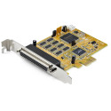 StarTech.com Scheda seriale PCI Express a 8 porte - Scheda adattatore seriale PCIe RS232 - Scheda di espansione/controller card seriale DB9 9pin - 16C1050 UART - Protezione sovratensioni ESD 15kV - Windows & Linux