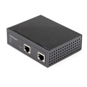 StarTech.com PoE Injector Gigabit Industriale - Alta velocità/alta potenza 90W - 802.3bt PoE++ 48V-56VDC - Iniettore PoE++ montabile su guida DIN UPoE/ Adattatore PoE Power Over Ethernet -40C a +75C robusto