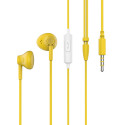 Celly PT-WDE001Y cuffia e auricolare Cuffie Cablato In-ear Musica e Chiamate Giallo