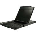 StarTech.com Console KVM per Armadio Rack - Monitor LCD 17" 1080p - KVM Switch DVI/VGA - Montabile a Rack su doppia guida - Cassetto KVM LCD 1U con cavi - Supporto USB - Tastiera Inglese QWERTY - 44.230 MTBF