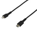 StarTech.com Cavo durevole da USB-C a Lightning da 2m nero - Cavo di alimentazione/sincronizzazione in Fibra aramidica robusta per impieghi intensivi da USB tipo C a Lightening - Certificato Apple MFi per iPad/iPhone 12