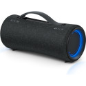 Sony SRS-XG300 - Speaker portatile Bluetooth wireless con suono potente e illuminazione incorporata, adatto per le feste - resistente all'acqua, durata della batteria di 25 ore, ricarica per smartphone e funzione Ricarica Rapida - Nero