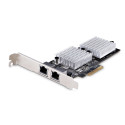 StarTech.com Scheda di Rete PCIe 10GbE a 2 Porte - Scheda di Espansione Ethernet Gigabit per PC/Server, Adattatore di Rete PCI Express Six-Speed con Jumbo Frame, Scheda di Interfaccia LAN/NIC 10GBASE-T e NBASE-T