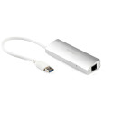 StarTech.com Hub USB 3.0 (5Gbps) a 3 porte con Adattatore NIC Ethernet Gigabit Gbe