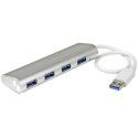 StarTech.com Hub USB 3.0 a 4 porte compatto e portatile con cavo integrato