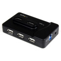 StarTech.com Hub combo USB 3.0/2.0 a 6 porte con porta di caricamento