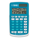 Texas Instruments TI-106 II calcolatrice Desktop Calcolatrice di base Turchese, Bianco