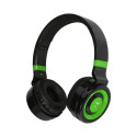 Techmade TM-046-GR cuffia e auricolare Con cavo e senza cavo A Padiglione MUSICA Micro-USB Bluetooth Nero, Verde