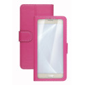 Celly Unica View custodia per cellulare 14 cm (5.5") Custodia a libro Rosa