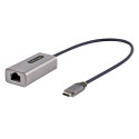 StarTech.com Adattatore da USB-C a Lan, Convertitore di Rete da USB 3.0 a Ethernet Gigabit - 10/100/1000 Mbps, Interfaccia da USB Type-C a RJ45 Ethernet (GbE), cavo integrato da 30 cm, installazione senza driver