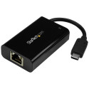 StarTech.com Adattatore Ethernet USB C - Adattatore di rete Gigabit Ethernet GbE con PD 2.0 60W - Convertitore/Adattatore USB Tipo-C a RJ45 - Compatibile TB3/Windows/MacBook Pro/Chromebook