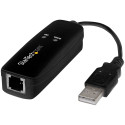 StarTech.com Modem Fax USB 2.0 - Modeme sterno da 56K per V.92 - Modem/dongle/adattatore hardware per computer/portatile da USB a presa telefonica - Modem dati USB - Fax di rete/CMR/POS