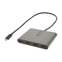 StarTech.com Adattatore USB-C a HDMI 1080p 60 Hz a 4 porte - Convertitore USB Tipo C a HDMI - Multi Monitor Dongle Adapter - Adattatore multiporta/Replicatore di porte USB Type C a 4x HDMI