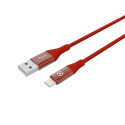 Celly USBLIGHTCOLORRD cavo Lightning 1 m Rosso