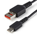 StarTech.com Cavo di ricarica USB C sicuro da 1 m - Cavo di sola alimentazione da USB-A a USB type C con blocco dati - Cavo caricabatterie tipo C per telefono/tablet - Adattatore USB tipo A a USB C con protezione Data Blocker