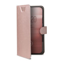 Celly Wally One XXL custodia per cellulare 14 cm (5.5") Custodia flip a libro Rosa