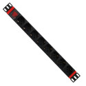 WP WPN-PDU-C01-08 unità di distribuzione dell'energia (PDU) 8 presa(e) AC 1U Nero, Rosso