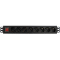 WP WPN-PDU-G01-08 unità di distribuzione dell'energia (PDU) 8 presa(e) AC 1.5U Nero