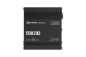 Teltonika TSW202 Gestito L2 Gigabit Ethernet (10/100/1000) Supporto Power over Ethernet (PoE) Alluminio, Blu