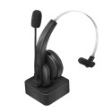 LogiLink BT0059 cuffia e auricolare Wireless A Padiglione Ufficio Bluetooth Base di ricarica Nero