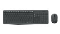 Logitech MK235 tastiera Mouse incluso USB QWERTZ Tedesco Grigio