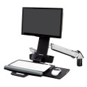 Ergotron Styleview Sit-Stand Combo Arm 61 cm (24") Alluminio Parete