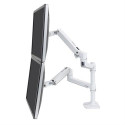 Ergotron LX Series 45-492-216 supporto da tavolo per Tv a schermo piatto 61 cm (24") Bianco Scrivania