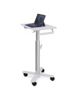 Ergotron StyleView S-Tablet Cart, SV10 Alluminio, Bianco Carrello multimediale