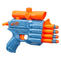 Nerf Elite 2.0 - Prospect QS-4, blaster con 8 dardi originali Elite, può contenere fino a 4 dardi, mirino telescopico fisso