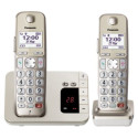 Panasonic KX-TGE262GN telefono Telefono DECT Identificatore di chiamata Champagne