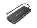 Conceptronic DONN15G replicatore di porte e docking station per laptop Cablato USB 3.2 Gen 1 (3.1 Gen 1) Type-C Grigio