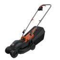 Black & Decker BEMW351-QS tagliaerba Tagliaerba a spinta Nero, Arancione