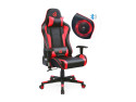 Conceptronic EYOTA01B sedia per videogioco Sedia da gaming per PC Seduta imbottita Nero, Rosso