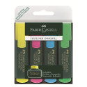 Faber-Castell TEXTLINER 48 evidenziatore 4 pz Rosa, Blu, Verde, Giallo