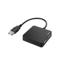 Hama 00200121 hub di interfaccia USB 2.0 480 Mbit/s Nero