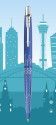 Parker 2198196 penna a sfera Blu Penna a sfera retrattile a clip Medio 1 pz