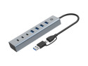 Conceptronic HUBBIES20G hub di interfaccia USB 3.2 Gen 1 (3.1 Gen 1) Type-C 5000 Mbit/s Grigio